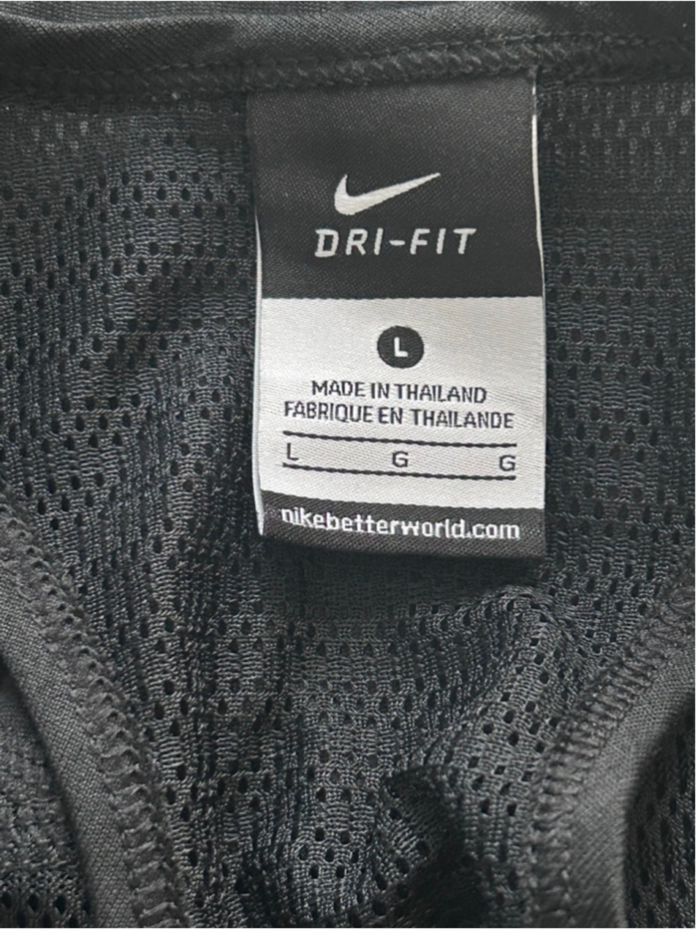Nike Dri-FIT Racerback Tank Top Black Mesh Panel Athletic Women’s L - Picture 8 of 11
